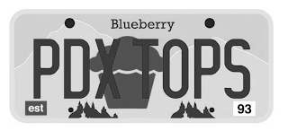 PDX TOPS BLUEBERRY EST 93 logo