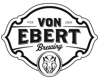 PDX USA VON EBERT BREWING logo