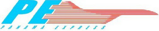 PE PANAMA EXPRESS logo