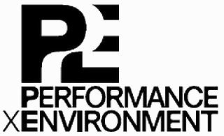 PE PERFORMANCE ×ENVIRONMENT logo