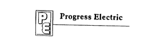 PE PROGRESS ELECTRIC logo