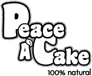PEACE A' CAKE 100% NATURAL logo