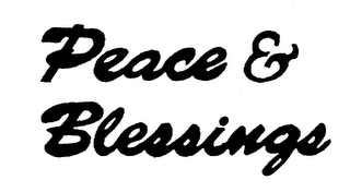 PEACE & BLESSINGS logo