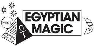 PEACE BLESSINGS UNTO YOU EGYPTIAN MAGIC LOVE logo