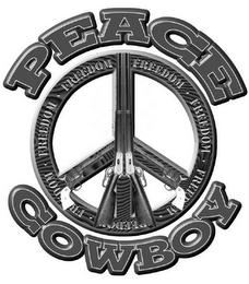 PEACE COWBOY FREEDOM logo