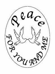 PEACE FOR YOU AND ME logo