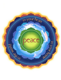 PEACE IN YOUR HEART IN YOUR HOME IN THE WORLD logo