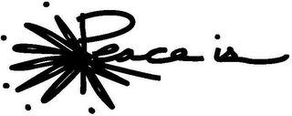 PEACE IS logo