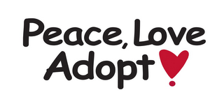 PEACE, LOVE ADOPT! logo