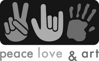 PEACE LOVE & ART logo