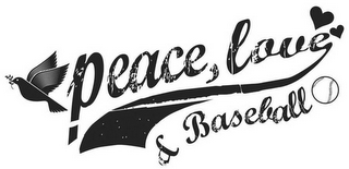 PEACE, LOVE & BASEBALL logo