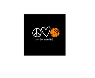 PEACE LOVE BASKETBALL logo