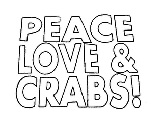 PEACE LOVE & CRABS! logo