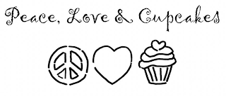 PEACE, LOVE & CUPCAKES logo