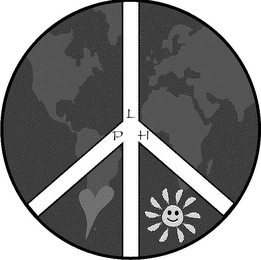 PEACE LOVE HAPPINESS (PLH) logo