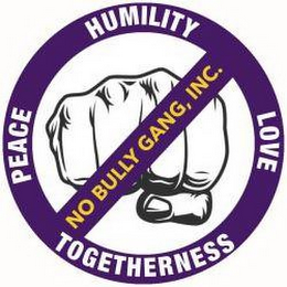 PEACE LOVE HUMILITY TOGETHERNESS NO BULLY GANG, INC. logo