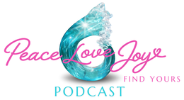 PEACE LOVE JOY FIND YOURS PODCAST logo