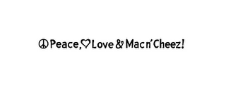 PEACE, LOVE & MAC N' CHEEZ! logo