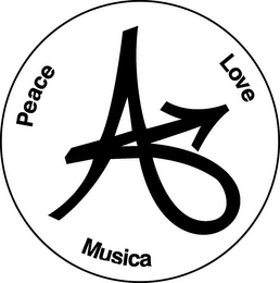 PEACE LOVE & MUSICA logo