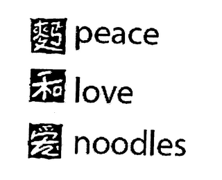 PEACE LOVE NOODLES logo