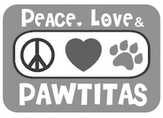PEACE LOVE & PAWTITAS logo