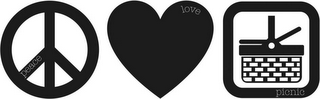 PEACE LOVE PICNIC logo