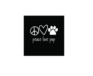PEACE LOVE PUP logo
