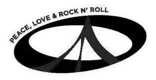 PEACE, LOVE & ROCK N' ROLL logo