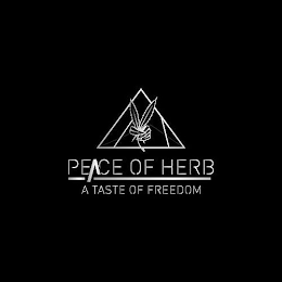 PEACE OF HERB A TASTE OF FREEDOM logo