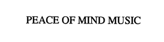 PEACE OF MIND MUSIC logo
