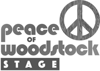 PEACE OF WOODSTOCK STAGE logo