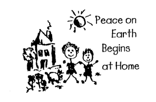 PEACE ON EARTH BEGINS AT HOME logo