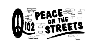 PEACE ON THE STREETS Q102 logo
