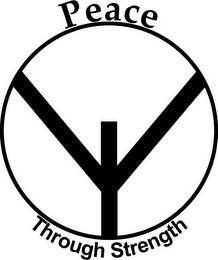 PEACE THROUGH STRENGTH logo