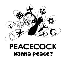 PEACECOCK WANNA PEACE? logo