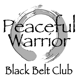 PEACEFUL WARRIOR BLACK BELT CLUB logo