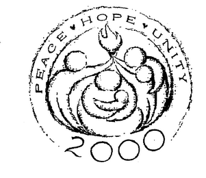 PEACE.HOPE.UNITY 2000 logo