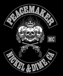 PEACEMAKER MC NICKEL & DIME CA logo