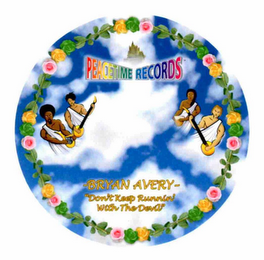PEACETIME RECORDS -BRYAN AVERY- "DON'T KEEP RUNNIN' WITH THE DEVIL" logo