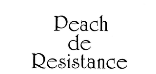 PEACH DE RESISTANCE logo