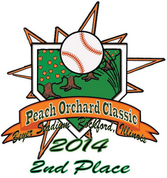 PEACH ORCHARD CLASSIC BEYER STADIUM ROCKFORD, ILLINOIS 2014 2ND PLACE logo