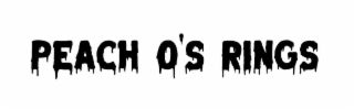 PEACH O'S RINGS logo