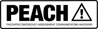 PEACH PAEDIATRIC EMERGENCY ASSESSMENT COMMUNICATION HANDOVER logo