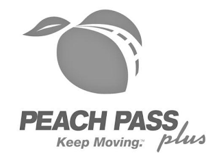 PEACH PASS PLUS KEEP MOVING logo