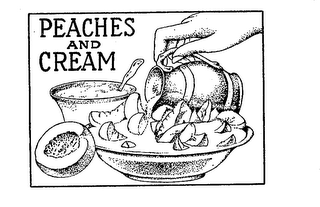 PEACHES AND CREAM logo