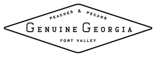 PEACHES & PECANS GENUINE GEORGIA FORT VALLEY logo