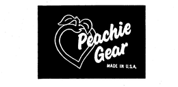 PEACHIE GEAR MADE IN U.S.A. logo