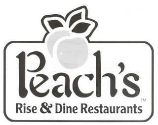 PEACH'S RISE & DINE RESTAURANTS logo