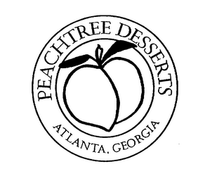 PEACHTREE DESSERTS ATLANTA, GEORGIA logo