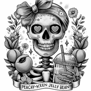 PEACHY-KEEN JELLY BEAN logo